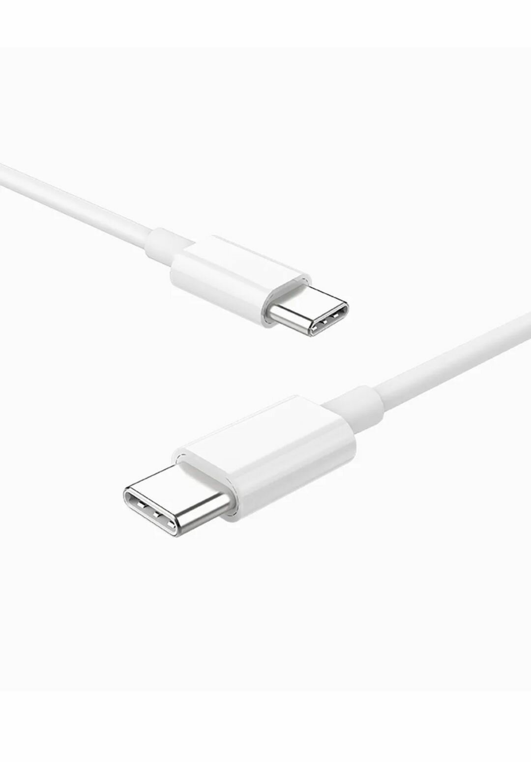 Кабель Type-C / USB для зарядки мобильных устройств / Длина 1 метр / Провод для телефона планшета наушников / Шнур с разъемом ЮСБ Тайп Си / Белый