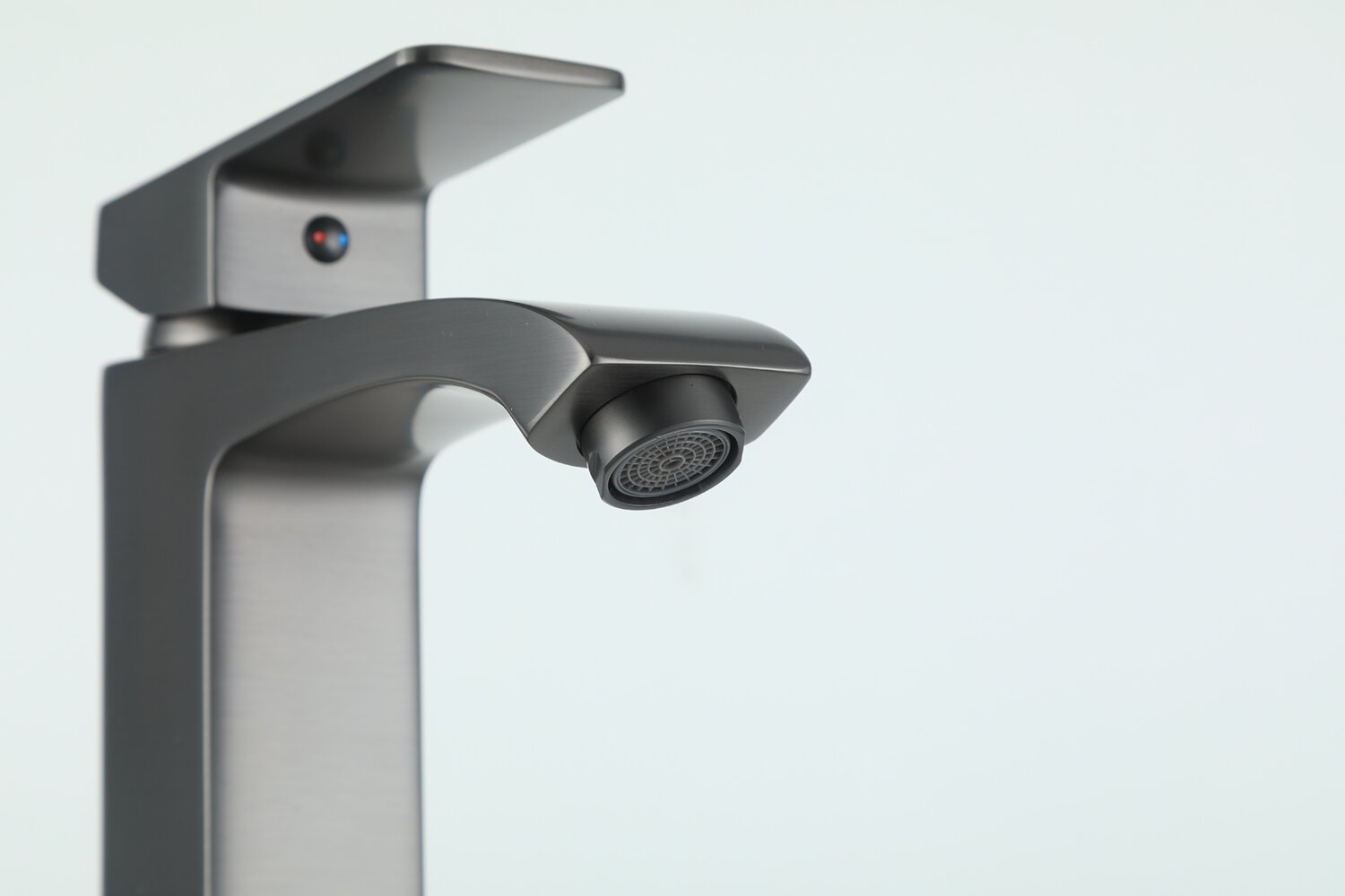 фото Смеситель для раковины Frap F1076-9 оружейная сталь