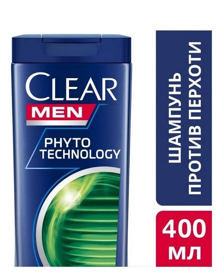 Шампунь для волос Clear Men Против перхоти Phytotechnology 400мл Unilever - фото №3