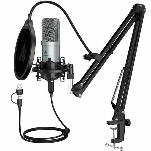 USB-микрофон Maono AU-A04E Silver 544100₽