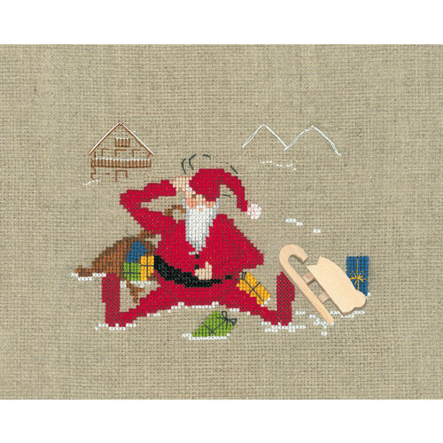 Набор для вышивания PERE NOEL LUGE Сани Деда Мороза le boheur des dames 2624
