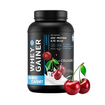 AminoCarnit Whey Gainer 1000 гр. вишня