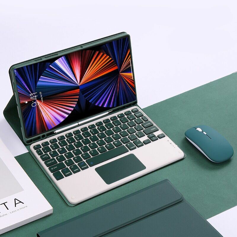 Чехол с клавиатурой MyPads для Samsung Galaxy Tab S6 Lite 10.4' (P610 P615 P619) зеленый