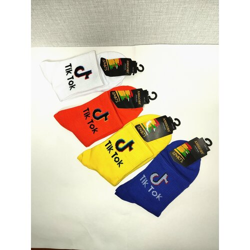 фото Носки , размер 35/41, белый tik tok