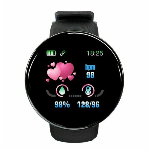 Смарт-часыШагомерПульсометрМониторинг сна давления Черный 119000₽