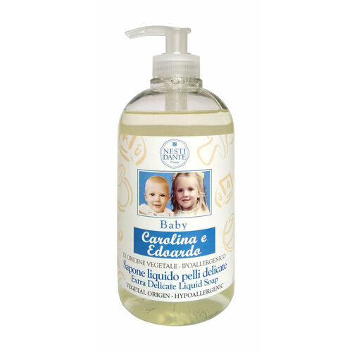 Детское жидкое мыло с растительными экстрактами и маслами Nesti Dante Carolina&Edoardo Extra Delicate Liquid Soap