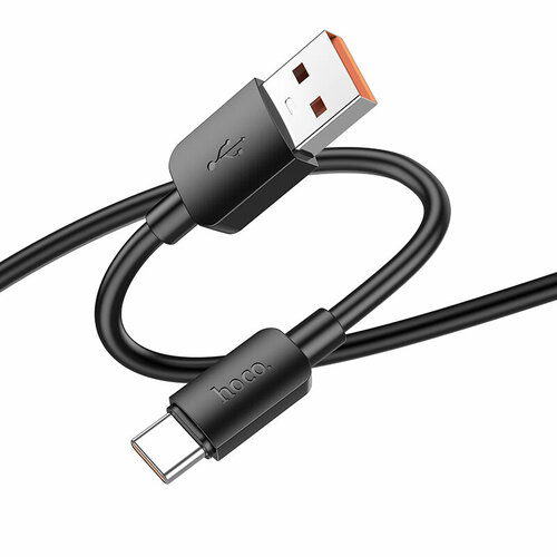 Дата-кабель USB 3.0A 60W для Type-C Type-C Hoco X96 ПВХ 1м Black