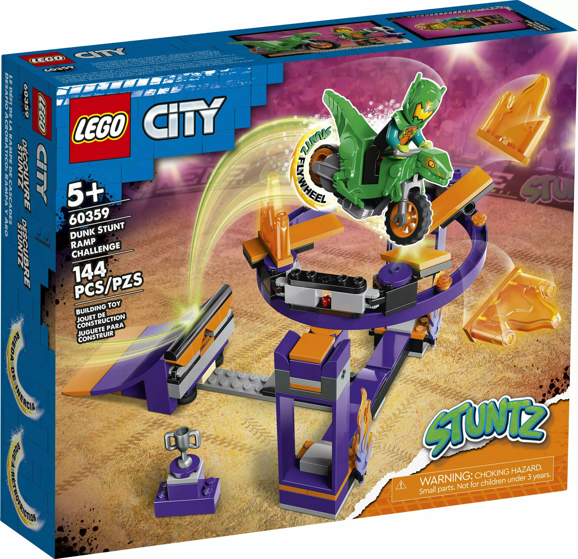 LEGO City 60359 Испытание каскадеров с трамплином и кольцом