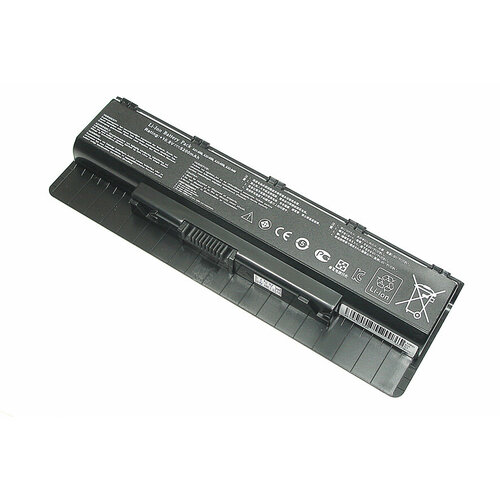Аккумуляторная батарея для ноутбука Asus N56VB N56VJ 5200mAh A32-N56 OEM черная