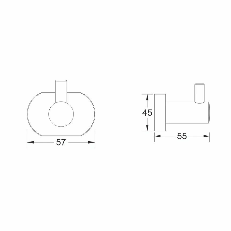 Крючок для ванной Shevanik SG5111 хром — фото 1