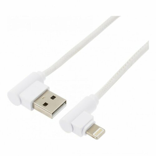 Дата-кабель USB-Lightning, 1 м, белый дата кабель usb lightning 1 м белый