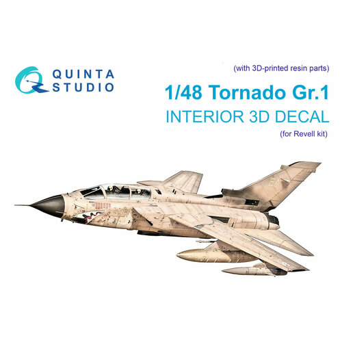 QD+48261 Quinta Studio 1/48 3D Декаль интерьера кабины Tornado GR.1 (Revell) (с 3D-печатными деталями)