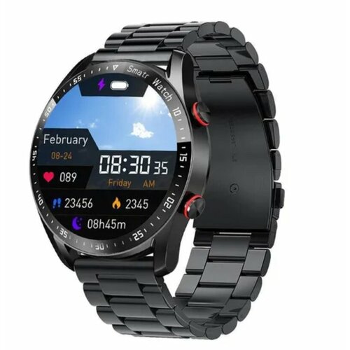 Умные часы 45 мм черный стальной пояс 311800₽