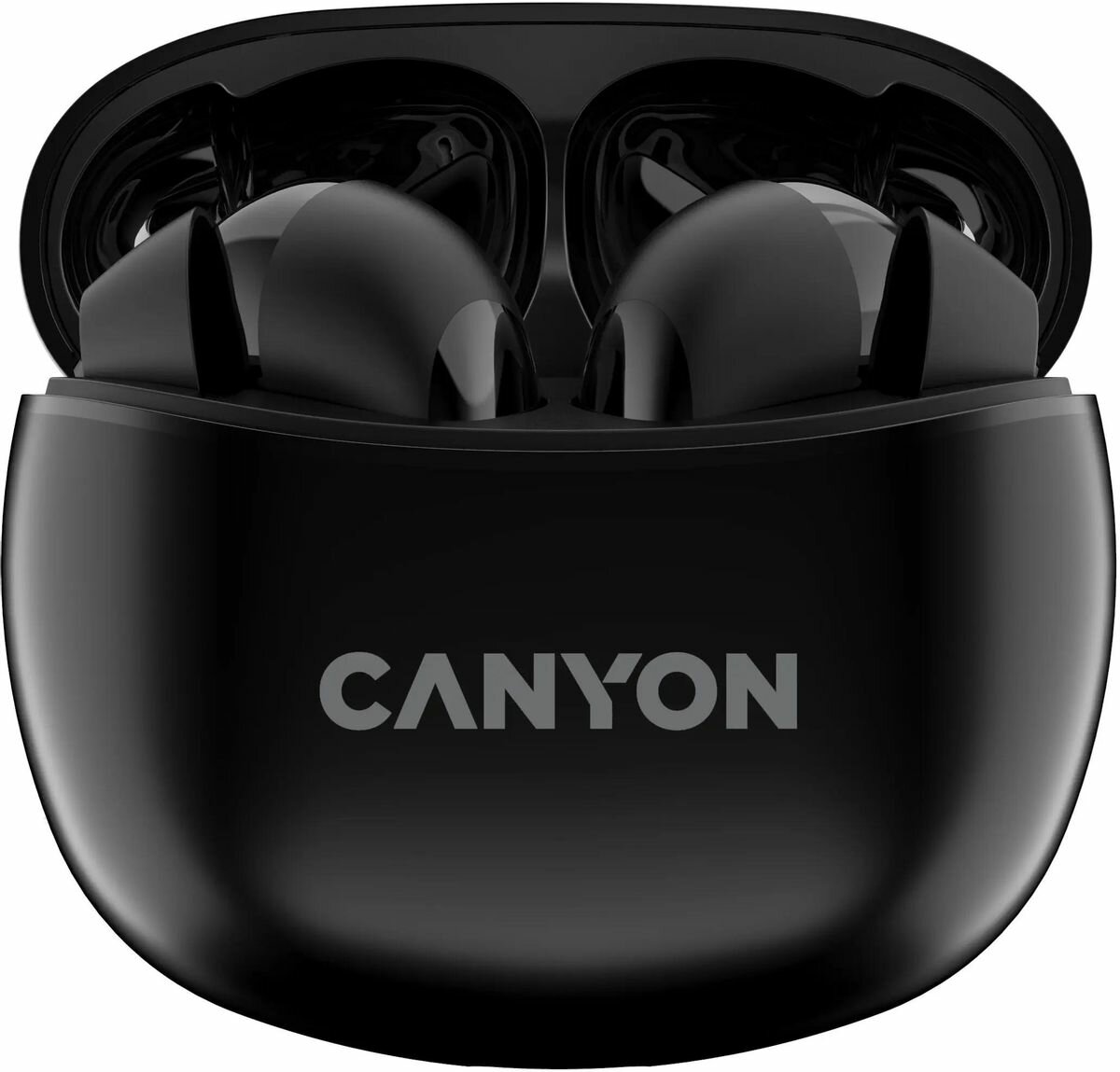 Наушники беспроводные Canyon Bluetooth: 5.3, 20-20 кГц, 32 ОМ, 2*40 мАч, 500 мАч, USB-C, IP33, purple - фото №2