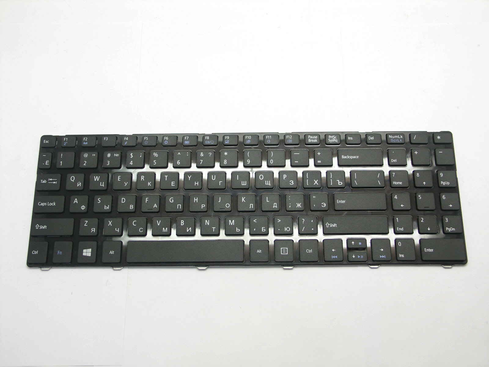 Клавиатура MSI MSI A6400, CR640, CX640/DNS 0123259, 0123308, 0123974, A15HE, A15HC, A17HC, черная, с рамкой, KBD-MSI-20