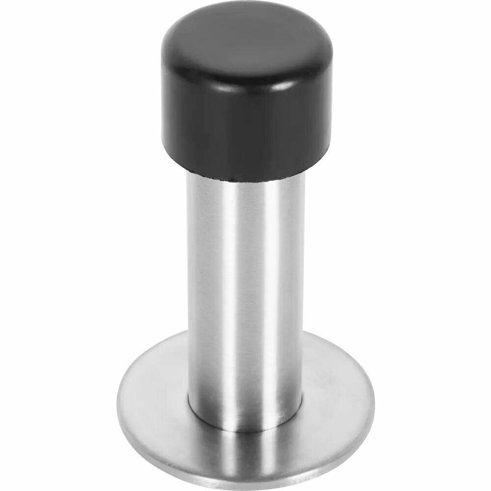 Стопор дверной Apecs DS-0009-Inox 85 мм цвет нержавеющая сталь