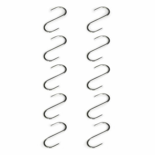 Крючок к трубе диаметр 25 мм хром (комплект 10 шт.)