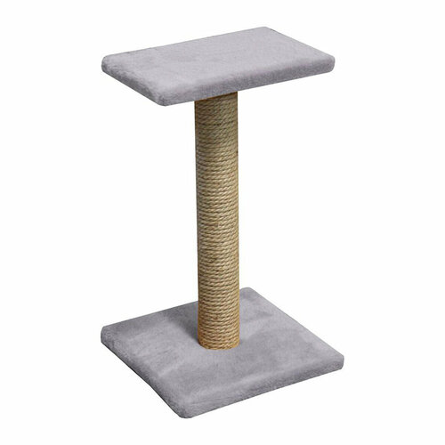 Когтеточка с полкой-лежанкой Рыжий кот 30 x 30 x 54 см 897₽