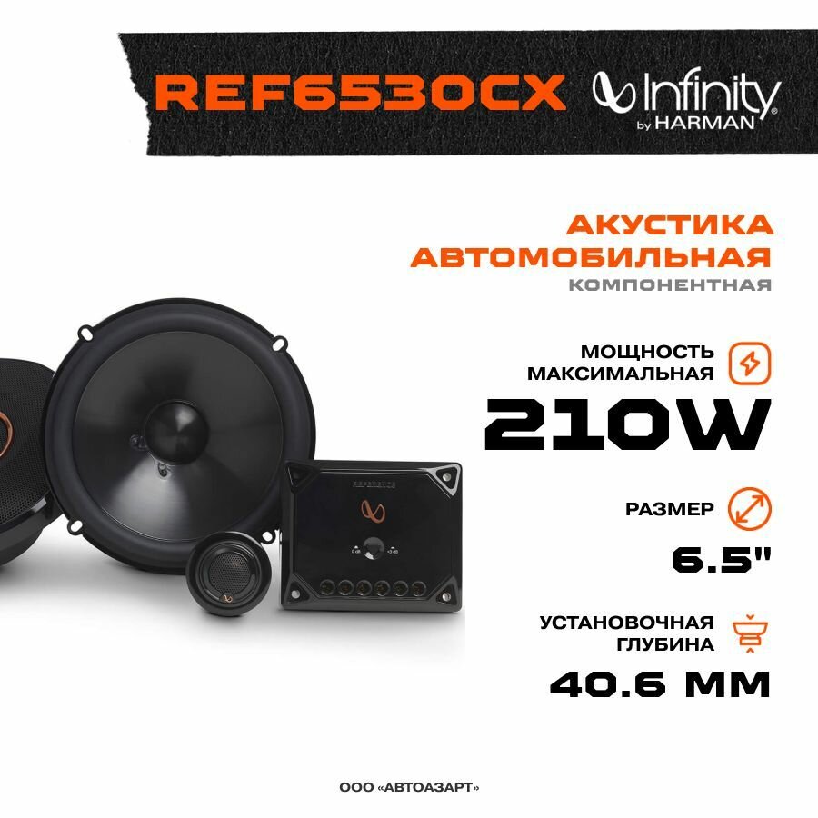 Автоакустика Infinity REF-6530CX - фото №9