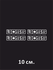 Наклейка на авто Boss Надпись 10 см.