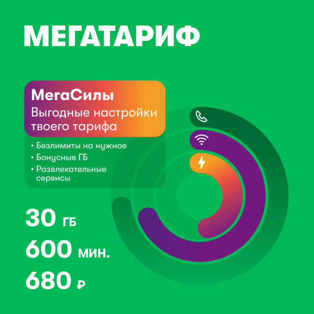 SIM-карта МегаФон Мегатариф (и др. тарифы) Северная Осетия-Алания республика