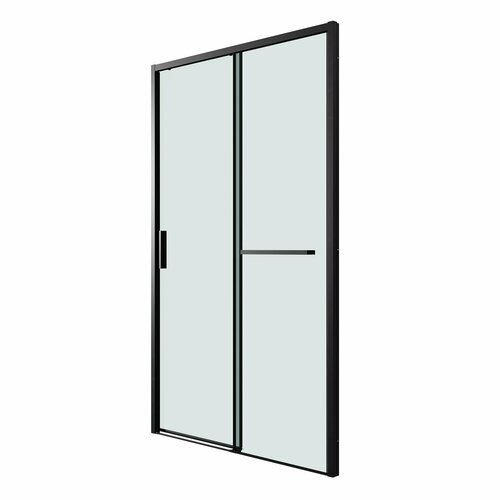 Grossman 100. K33.05.100.21.00 Style (100*195) черный матовый, стекло прозрачное, 1 место