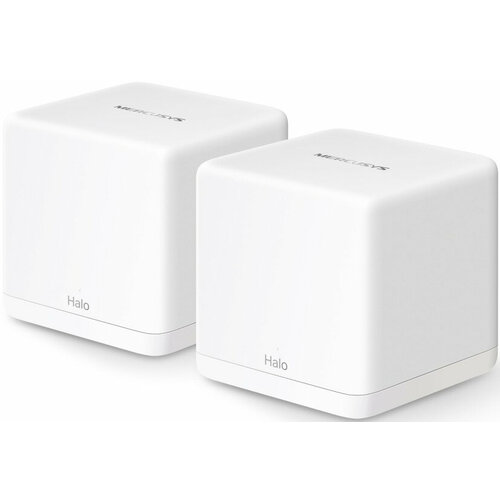 Mercusys Halo H60X(2-pack) Mesh система AX1500 Wi-Fi 6, до 300 Мбит/с на 2,4 ГГц + до 2402 Мбит/с на 5 ГГц, комплект 2