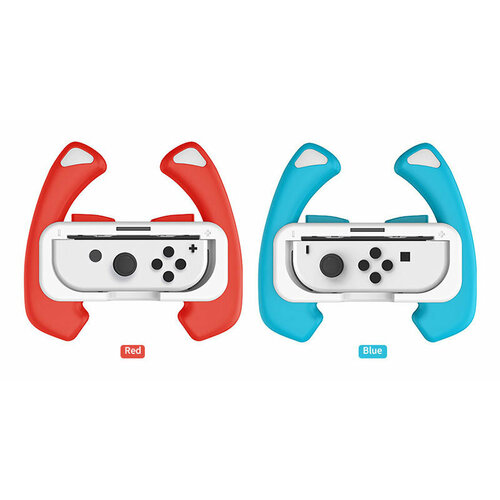 Рулевое колесо Handle Steering Wheel для Joy-Con Nintendo Switch 2шт Dobe HNS-009 Red Blue 69000₽
