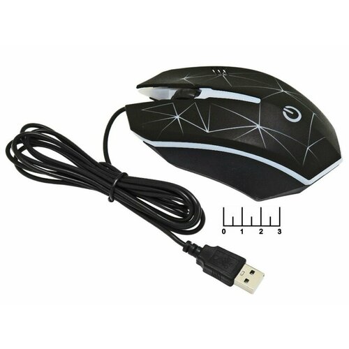 Мышь компьютерная USB проводная Perfeo Game Design PF_A4799 с подсветкой черная 153700₽