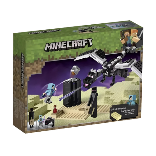 Конструктор Майнкрафт Битва с драконом Minecraft -222 деталей 750₽