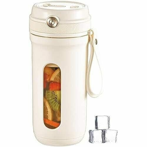 Портативный миксер 350 мл мини-миксер для сока смузи 10 лезвий перезаряжаемая чашка для сока USB-C емкостью 3000 мАч для спорта тренажерного зала офиса путешествий 1290300₽