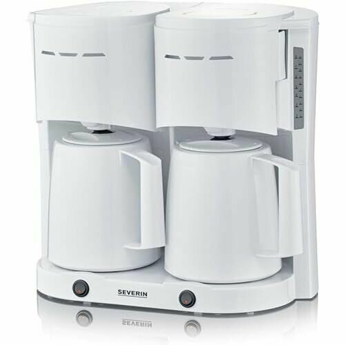 Кофеварка Severin KA9314 с двойным фильтром белая 3776800₽