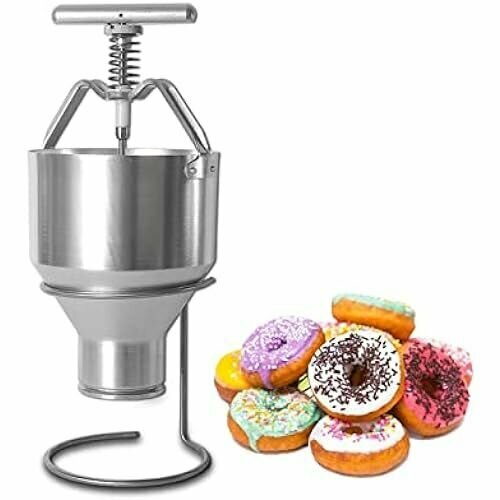 Ручная вставка для пончиков 4 л капельная колба для приготовления теста дозатор теста воронка инструменты для выпечки тортов с подставкой для изготовления пончиков диаметром 50-70 мм 6017000₽