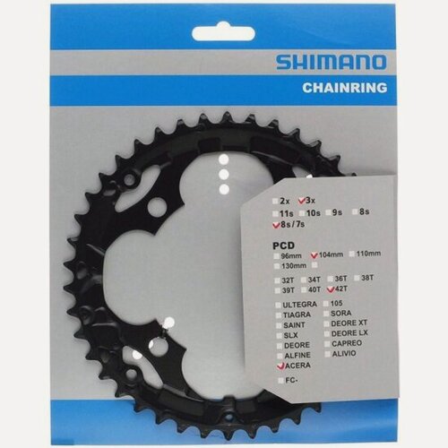 Изображение товара Передняя звезда Shimano AcerA, для FC-M361, 42T