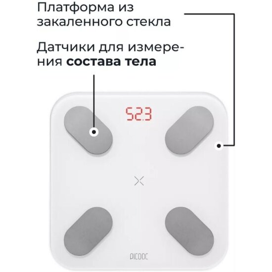 Весы напольные Picooc Mini Pro V2 белый — фото 1