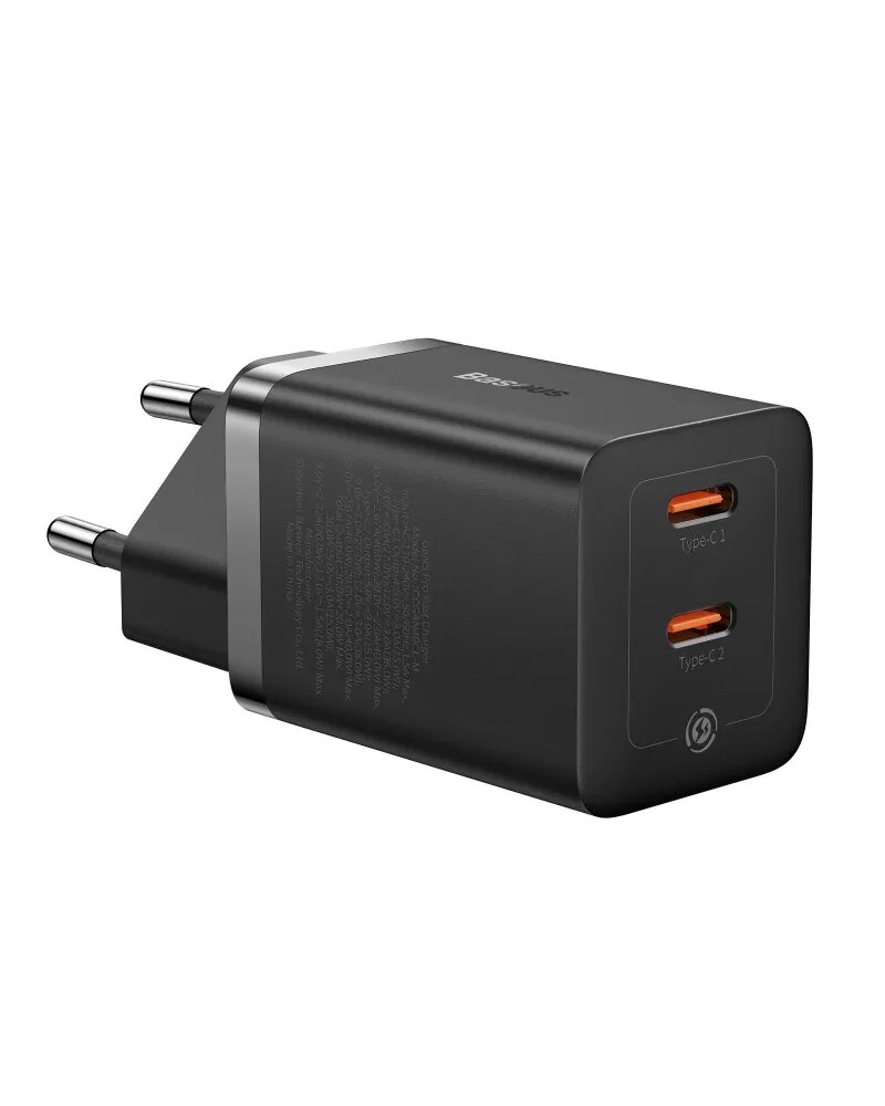 Сетевое зарядное устройство Baseus GaN5 Pro Fast Charger C+C 40W EU (CCGP180101) — фото 1