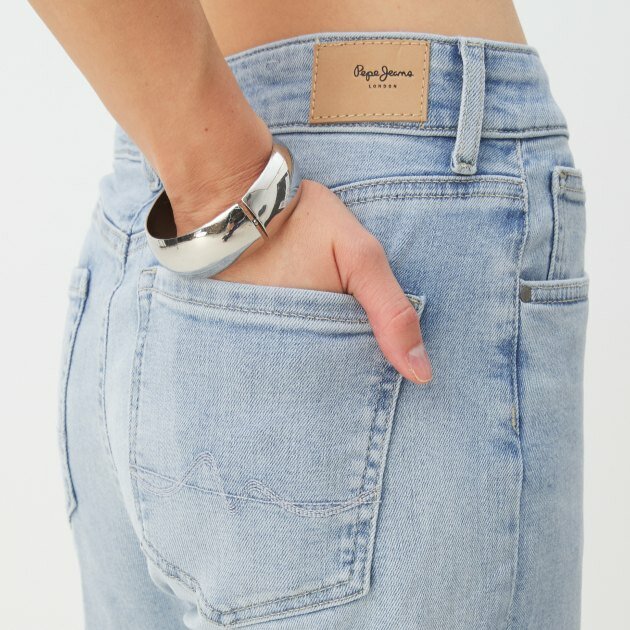 Джинсы мом Pepe Jeans, размер W26/L30, голубой — фото 1