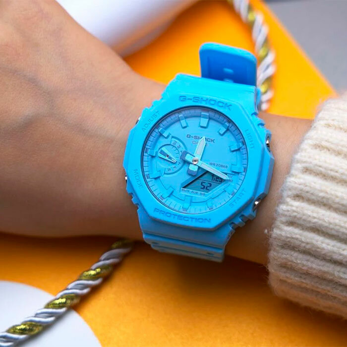 Наручные часы CASIO G-Shock, голубой — фото 1