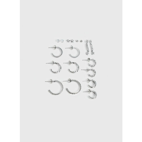 Комплект бижутерии OSTIN серьги серебряный 700₽