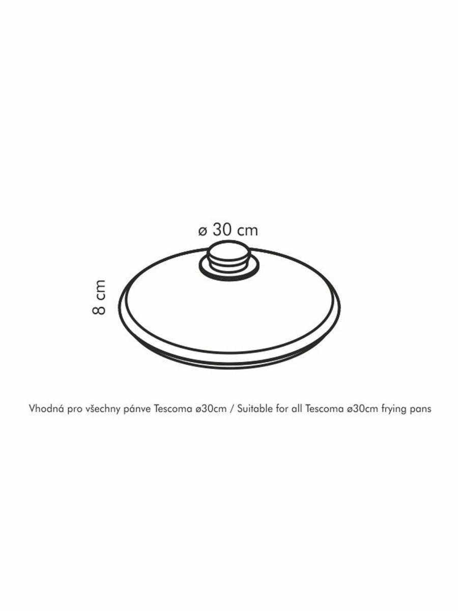 Стеклянная крышка 30 см Tescoma UNICOVER — фото 1