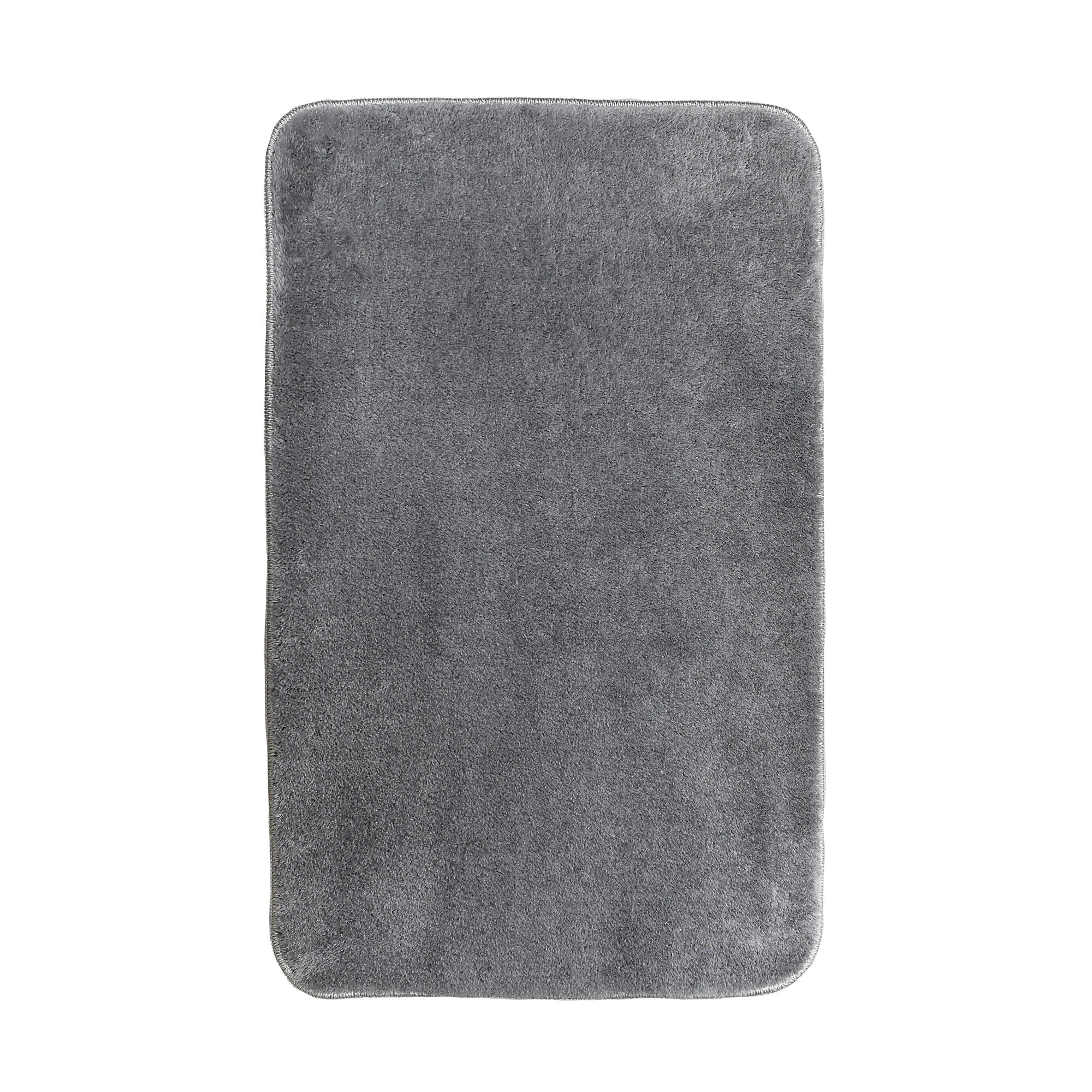 Коврик для ванной комнаты 60*100 см полиэстер SOLID SILVER