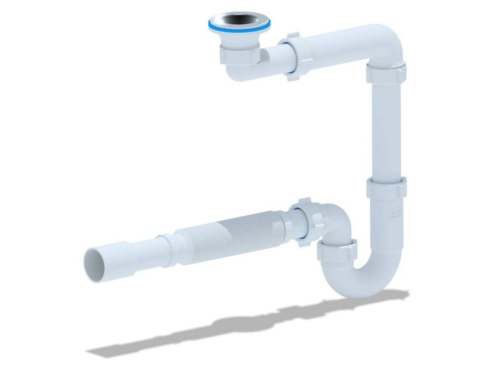 Сифон для раковины Aquaton 1A276005XX000  полипропилен  гидрозатвор  белый