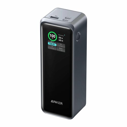 Внешний аккумулятор Anker Prime 27, 650mAh 250W, USB-C, USB-A, LED-индикатор, черный