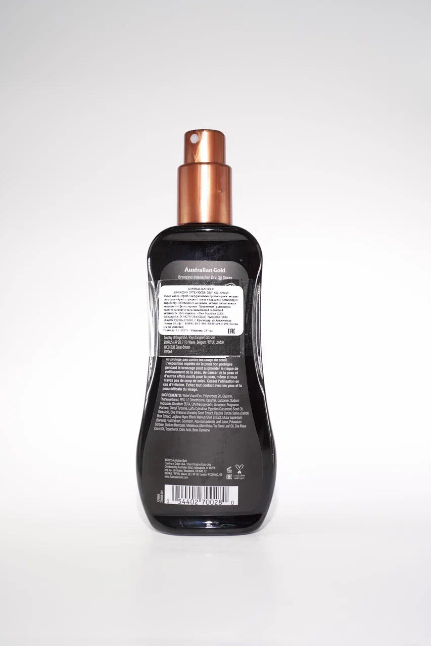 Картинки Australian Gold Bronzing Intensifier Dry Oil Spray Бронзовое сухое масло-спрей