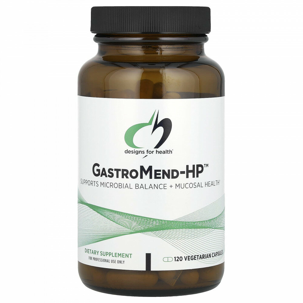 Designs For Health, GastroMend-HP™, 120 Вегетарианских капсул