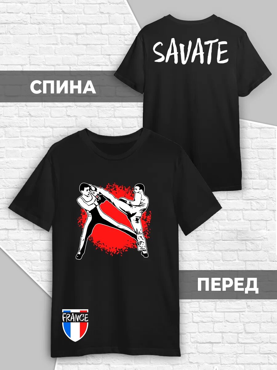 Футболка Printech размер 6XL (62-64) черный