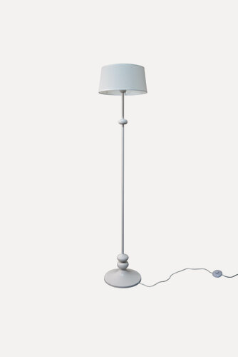 Изображение товара Торшер De Fran FPB-2722 E27 60Вт 220В ЛИН WF белый+ткань, с выключателем (арт. DF03490)