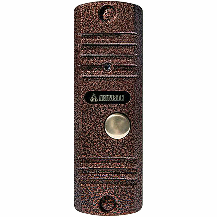 Видеопанель ЦВ вызывная AVC305 PAL антиванд Медь