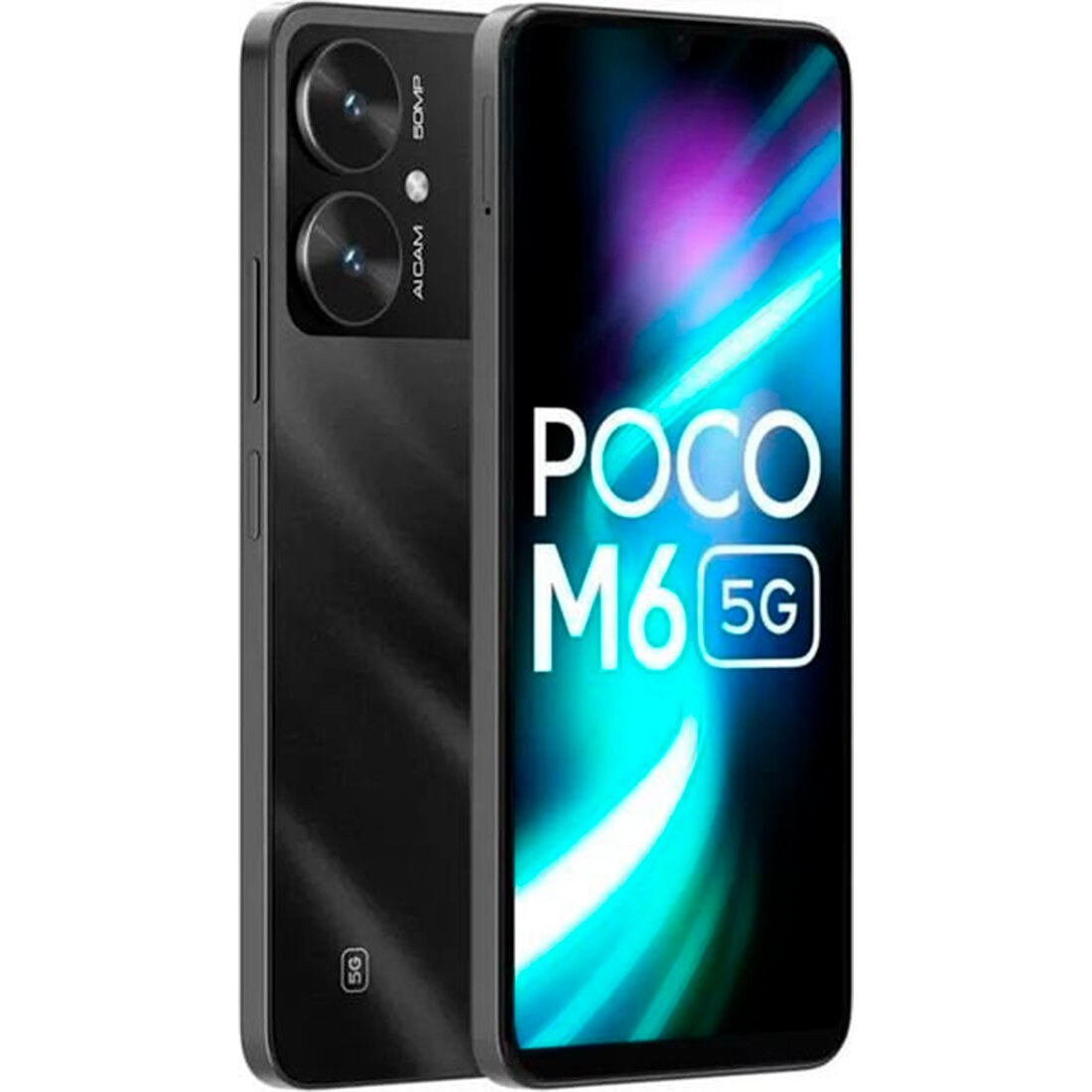 Xiaomi Смартфон Xiaomi POCO M6 4G 6/128GB (Черный, 128 ГБ, 6 ГБ, Dual nanoSim, Global) — фото 1