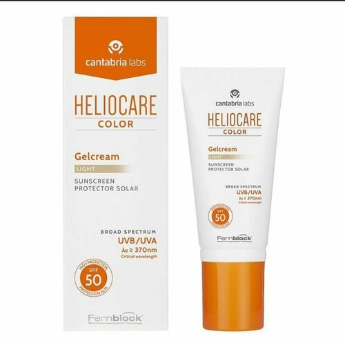 HelioCare Color gel-cream light 50 ml - Тональный солнцезащитный гель-крем с SPF 50, 50 мл